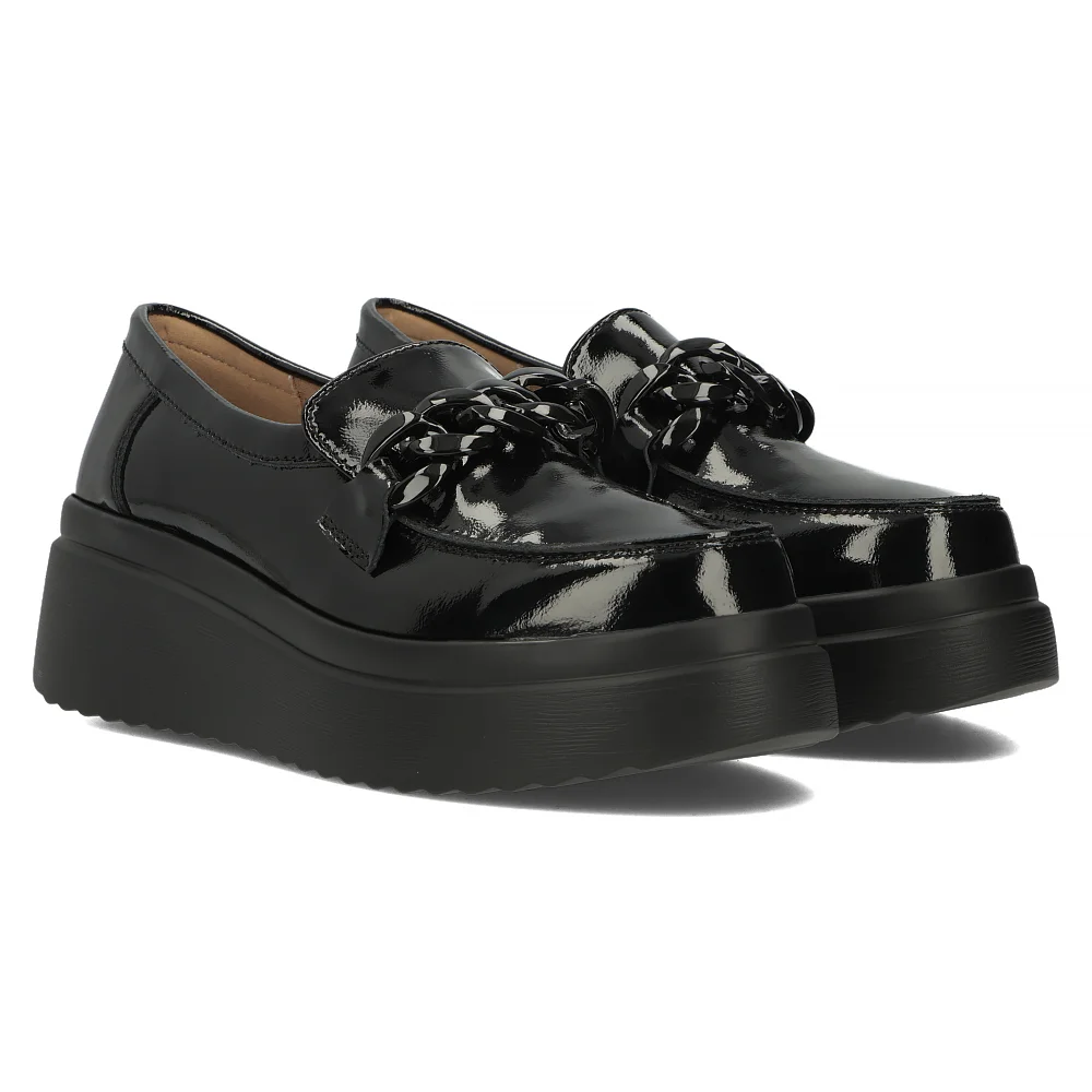 Leather shoes Filippo DP6105/24 BK L black