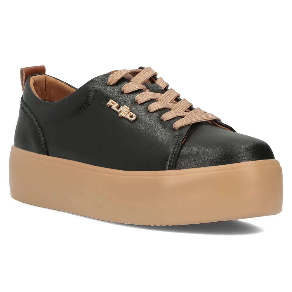 Leather shoes Filippo DP6117/24 BK BE black-beige