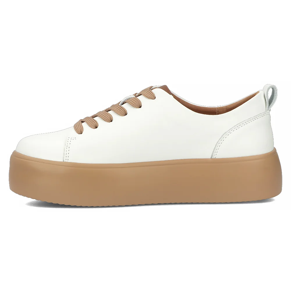 Leather shoes Filippo DP6117/24 WH BE white-beige