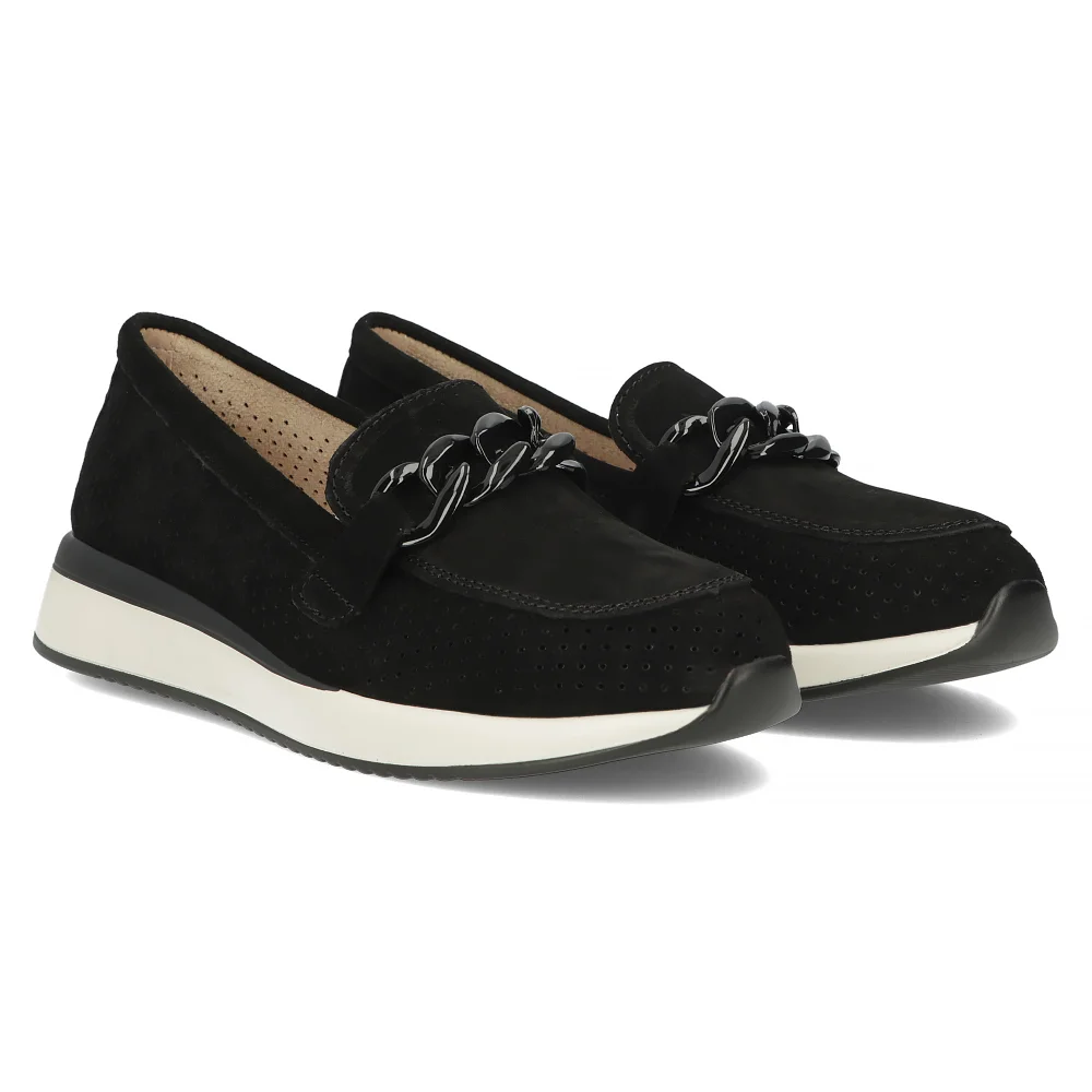 Leather shoes Filippo DP6137/24 BK black