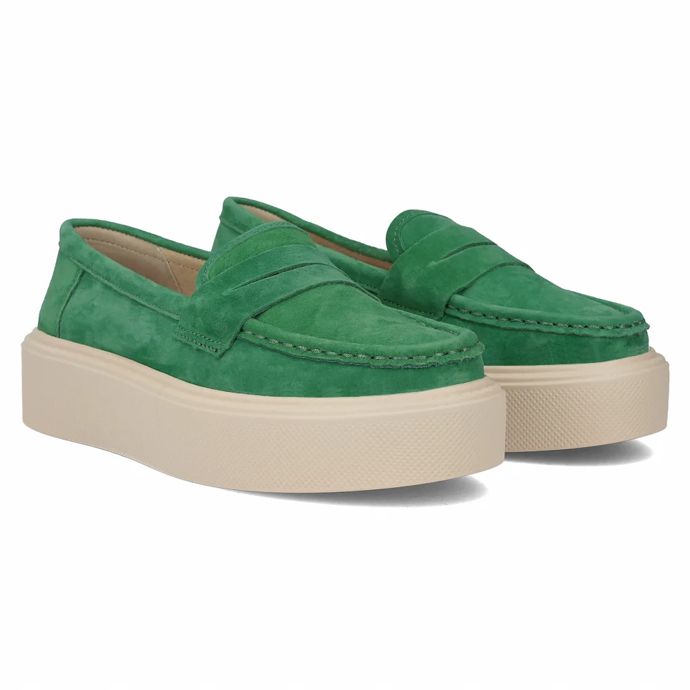 Leather shoes Filippo DP6152/24 GE green