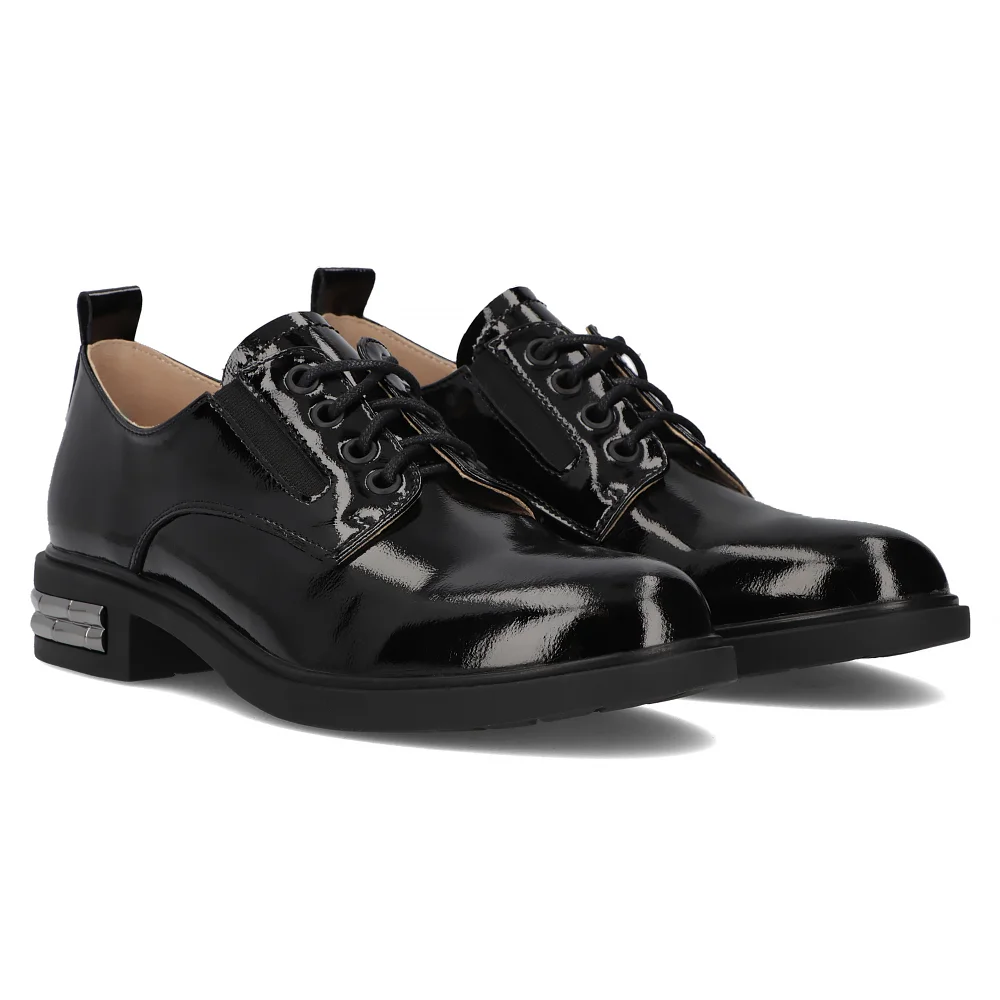 Leather shoes Filippo DP6189/24 BK L black