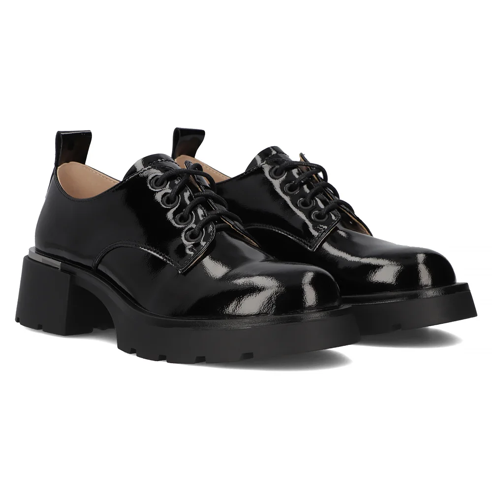 Leather shoes Filippo DP6190/24 BK black