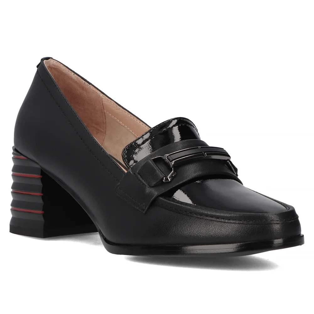 Leather shoes Filippo DP6196/24 BK black