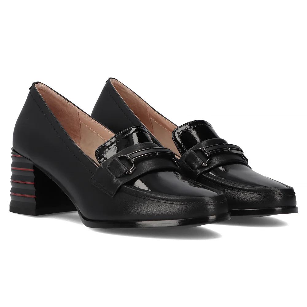 Leather shoes Filippo DP6196/24 BK black