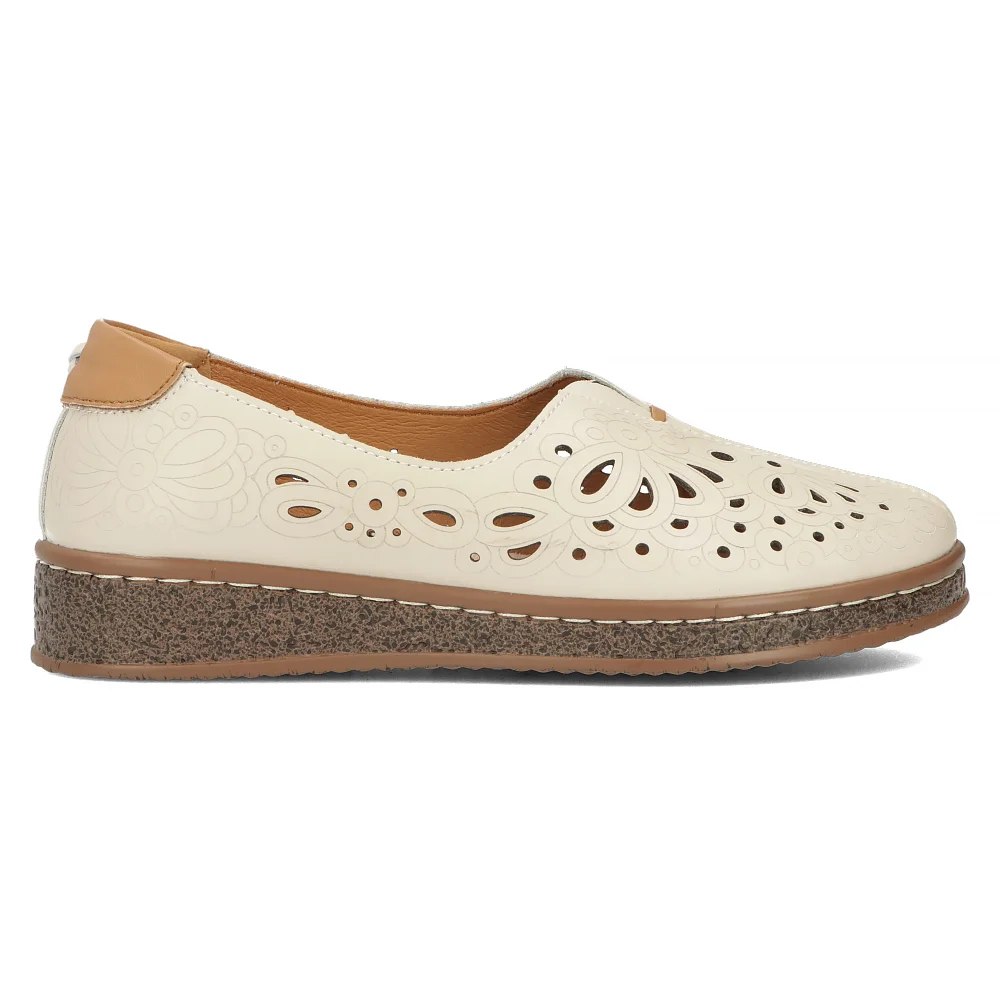 Leather shoes Filippo DP6235/24 BE beige