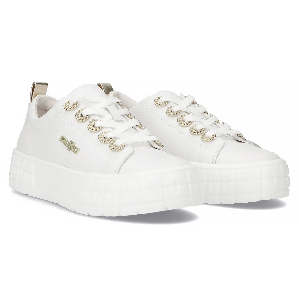 Leather shoes Filippo DP6237/24 WH white