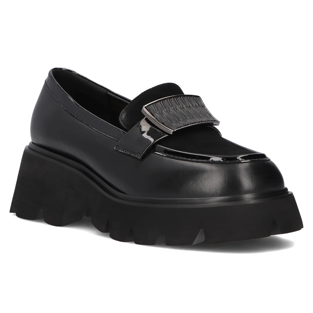 Leather shoes Filippo DP6274/24 BK black