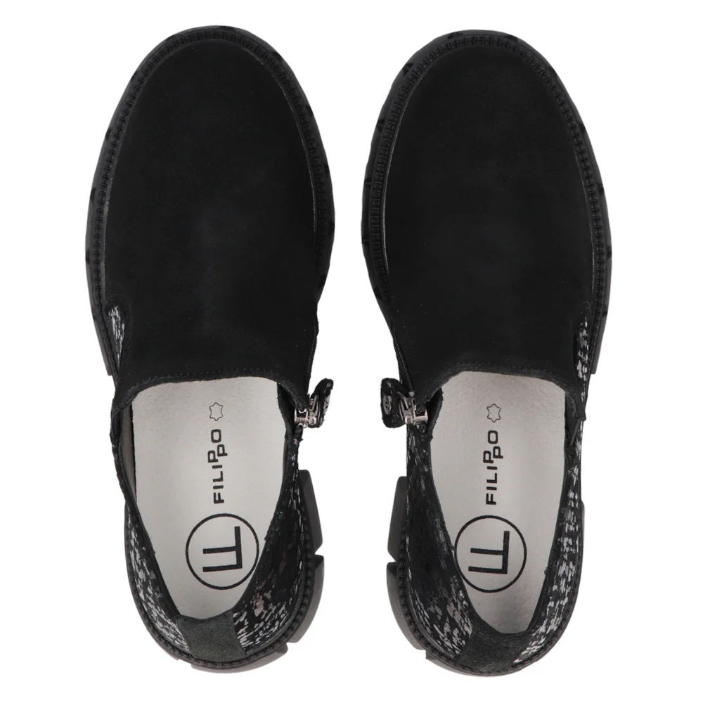 Leather shoes Filippo DP6353/24 BK MLT black