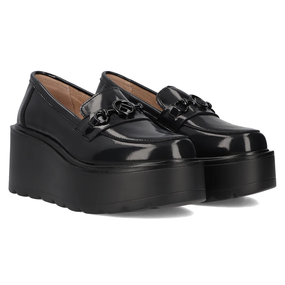 Leather shoes Filippo DP6451/24 BK L black