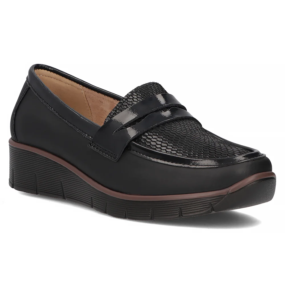 Leather shoes Filippo DP6455/24 BK black