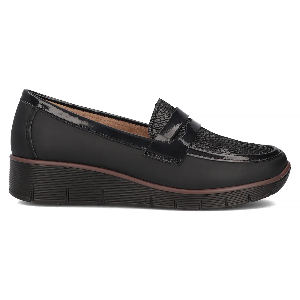 Leather shoes Filippo DP6455/24 BK black