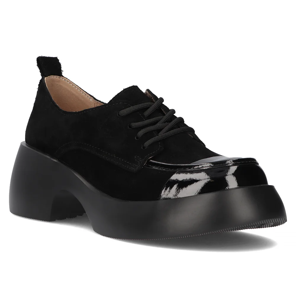 Leather shoes Filippo DP6462/24 BK black