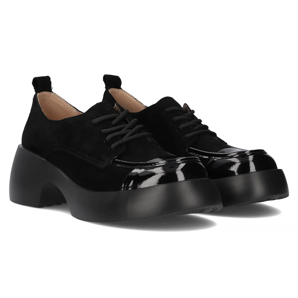 Leather shoes Filippo DP6462/24 BK black