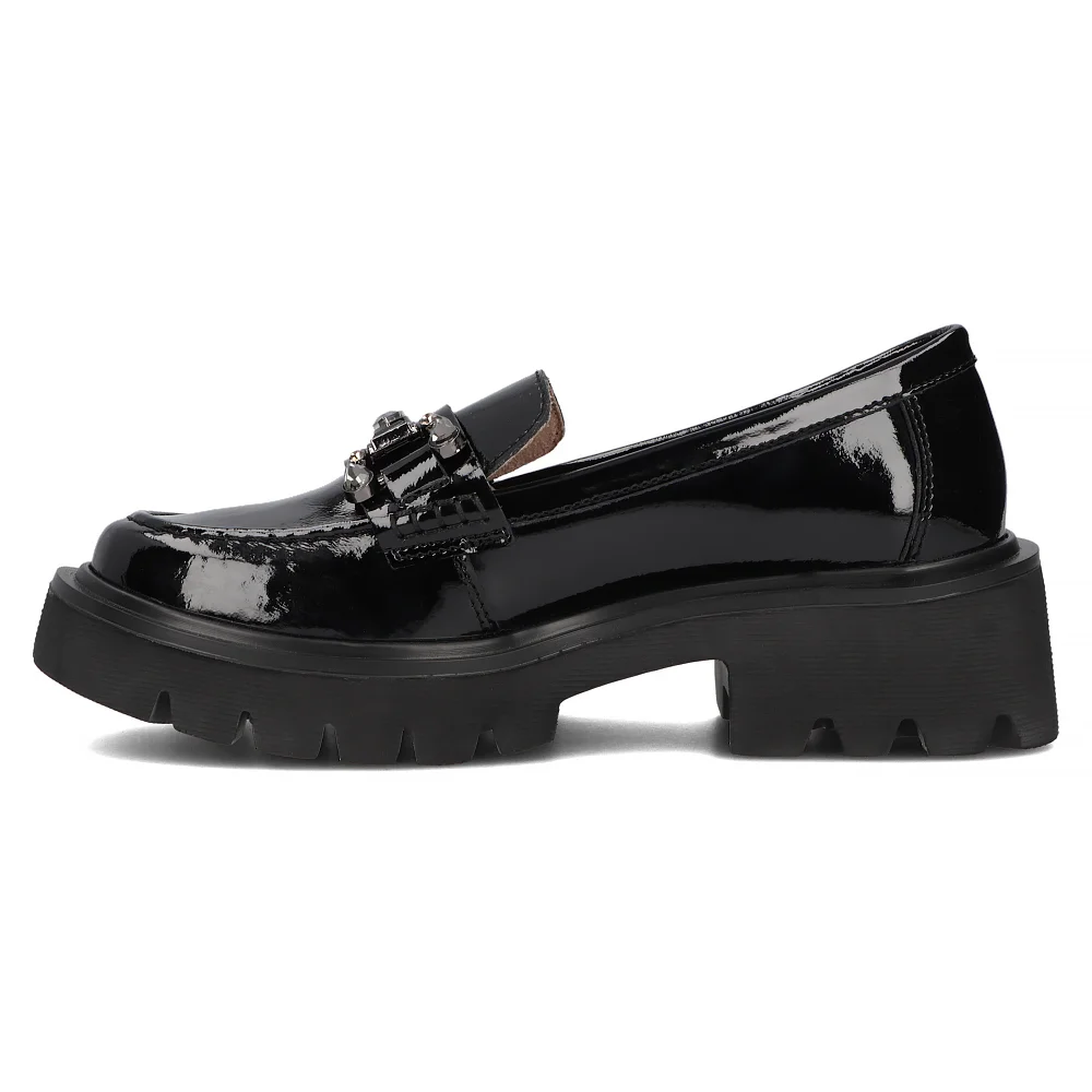 Leather shoes Filippo DP6475/24 BK L black