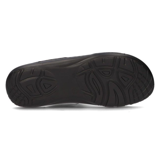 Leather slippers for men Filippo MK2304/21 BK black