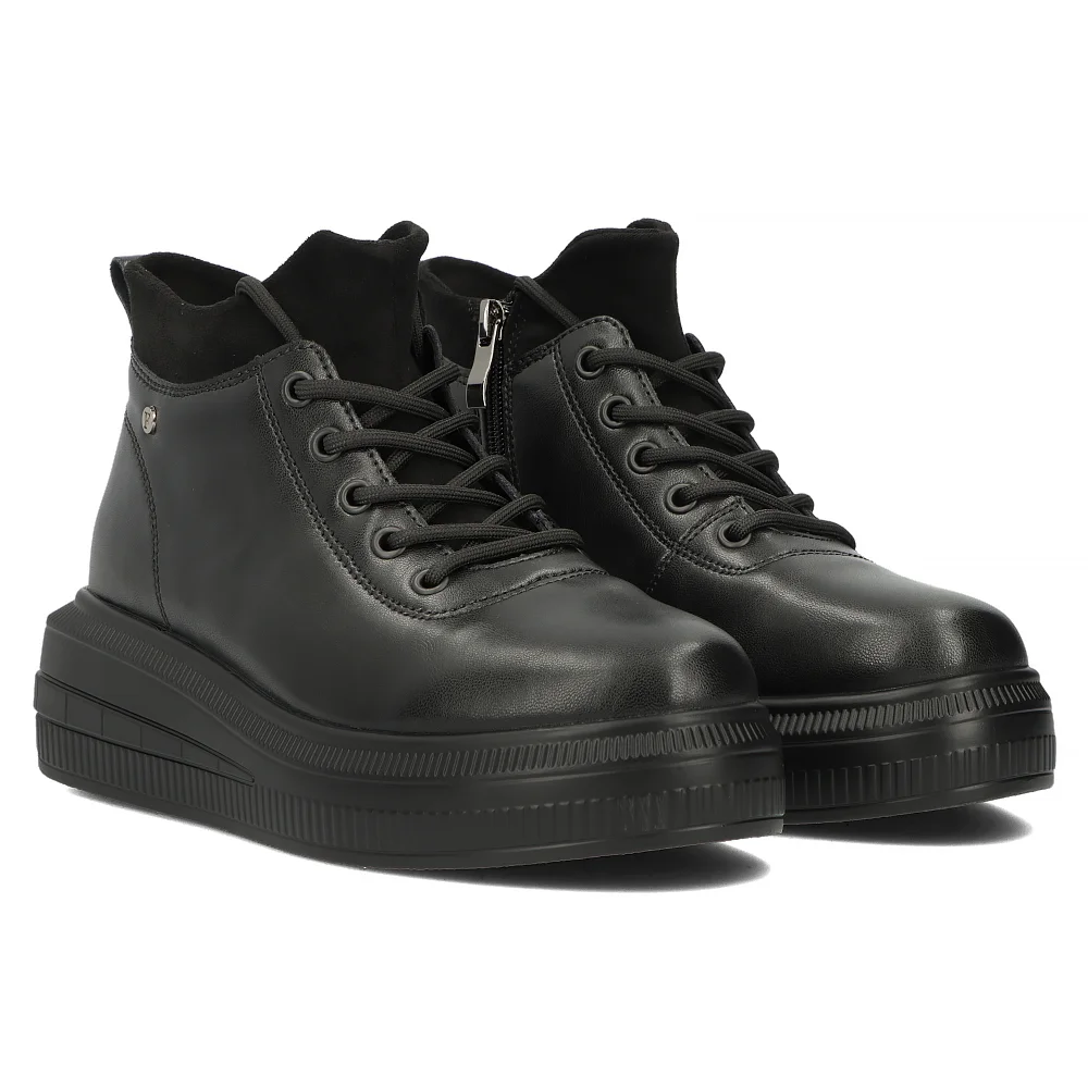 Leather sneakers DBT6506/24 BK black