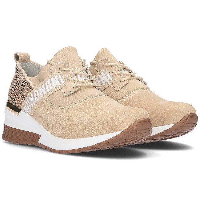 Leather sneakers Filippo DP1388/21 BE beige