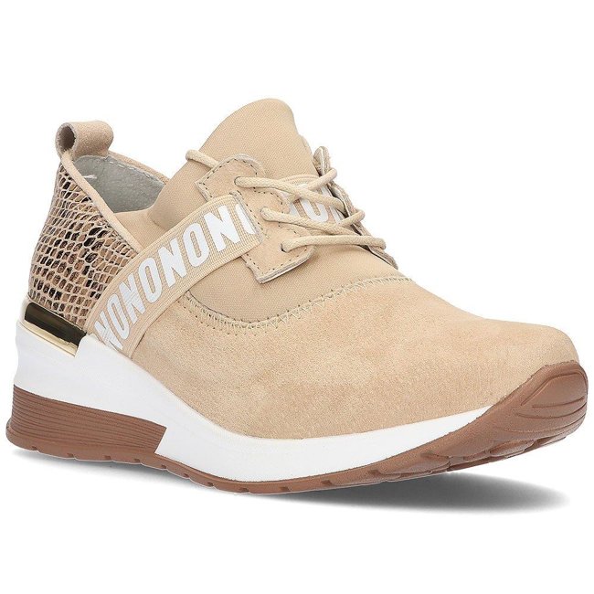 Leather sneakers Filippo DP1388/22 BE beige