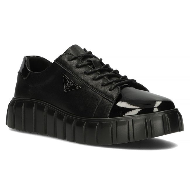 Leather sneakers Filippo DP4138/22 BK black