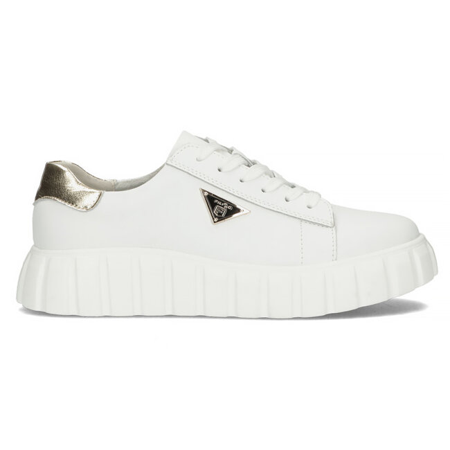 Leather sneakers Filippo DP4138/23 WH white