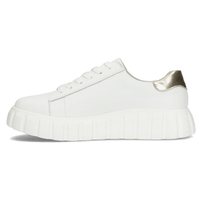 Leather sneakers Filippo DP4138/23 WH white