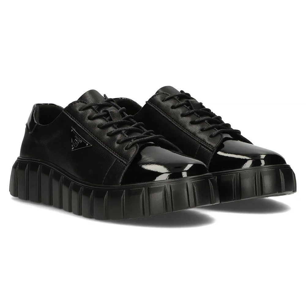 Leather sneakers Filippo DP4138/24 BK black