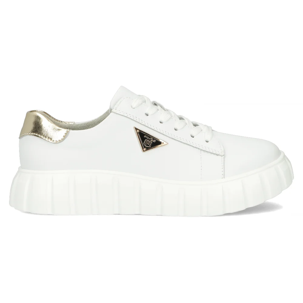 Leather sneakers Filippo DP4138/24 WH white