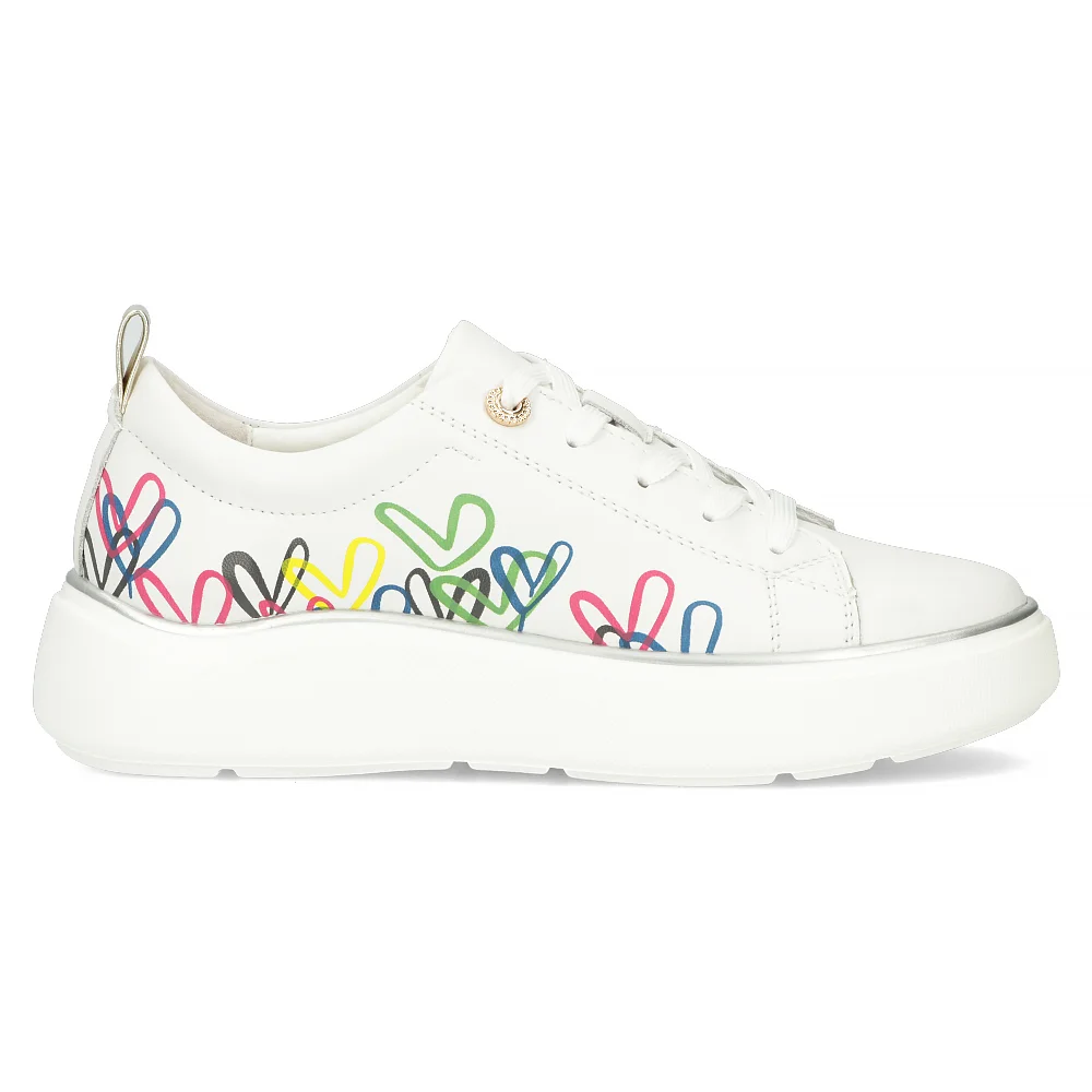 Leather sneakers Filippo DP4480/24 MLT white