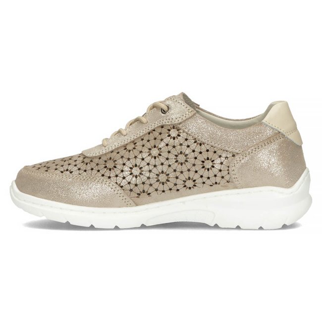 Leather sneakers Filippo DP4519/23 GO gold