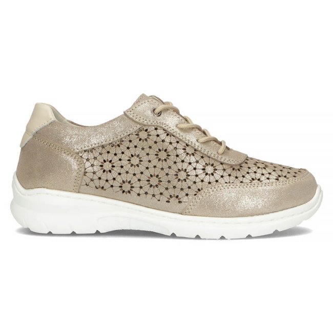 Leather sneakers Filippo DP4519/23 GO gold