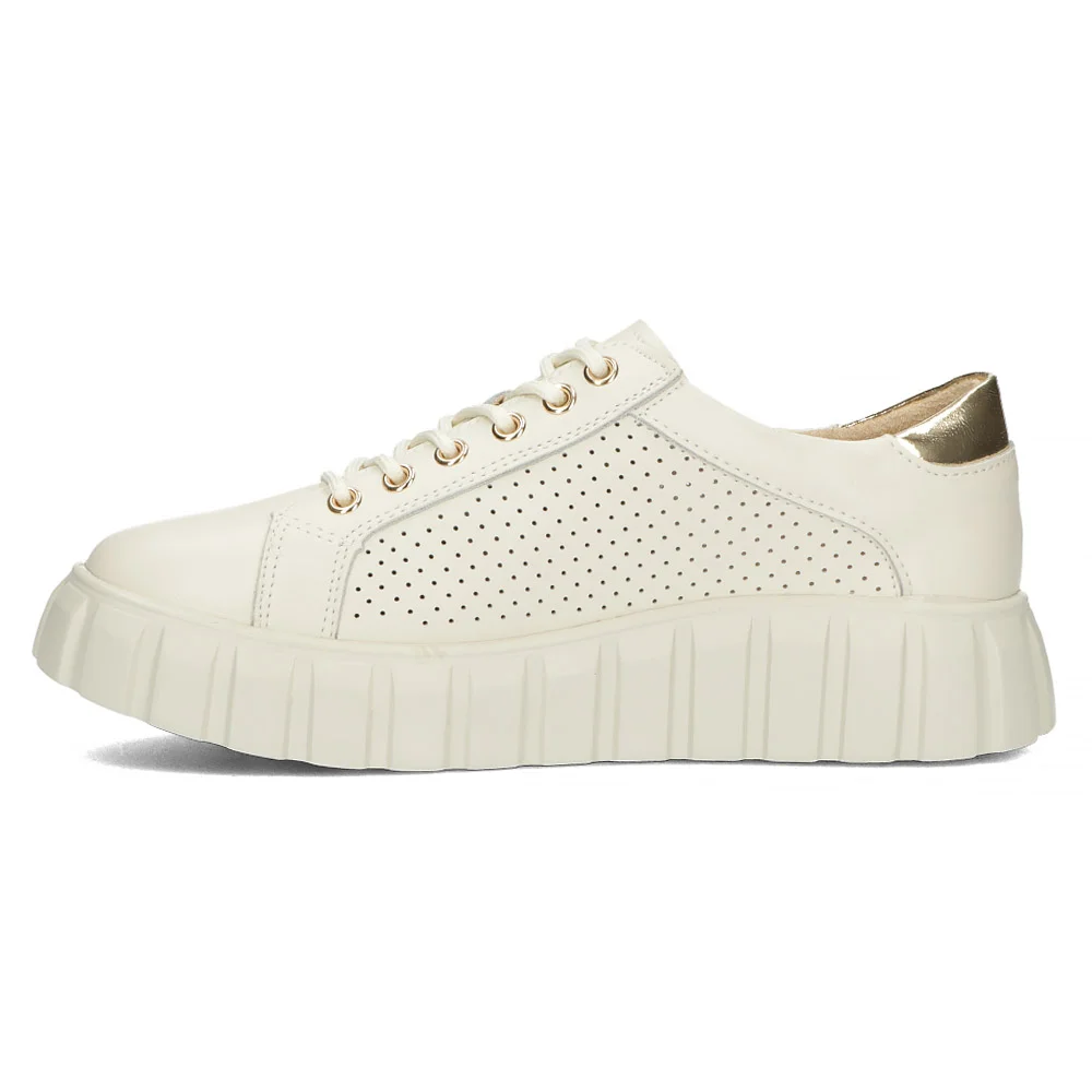 Leather sneakers Filippo DP4535/24 BE beige