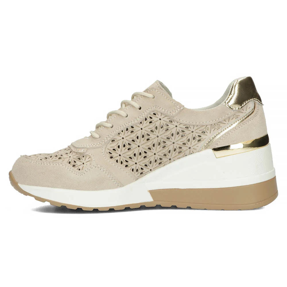 Leather sneakers Filippo DP4669/24 BE beige