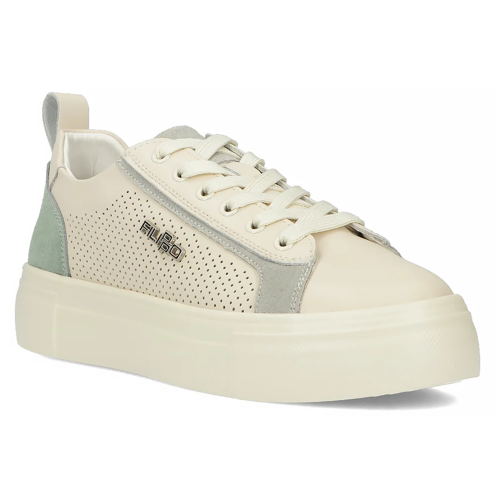 Leather sneakers Filippo DP6040/24 BE GE beige