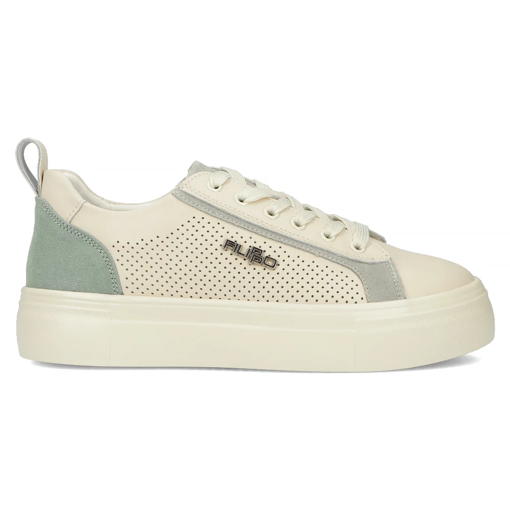 Leather sneakers Filippo DP6040/24 BE GE beige