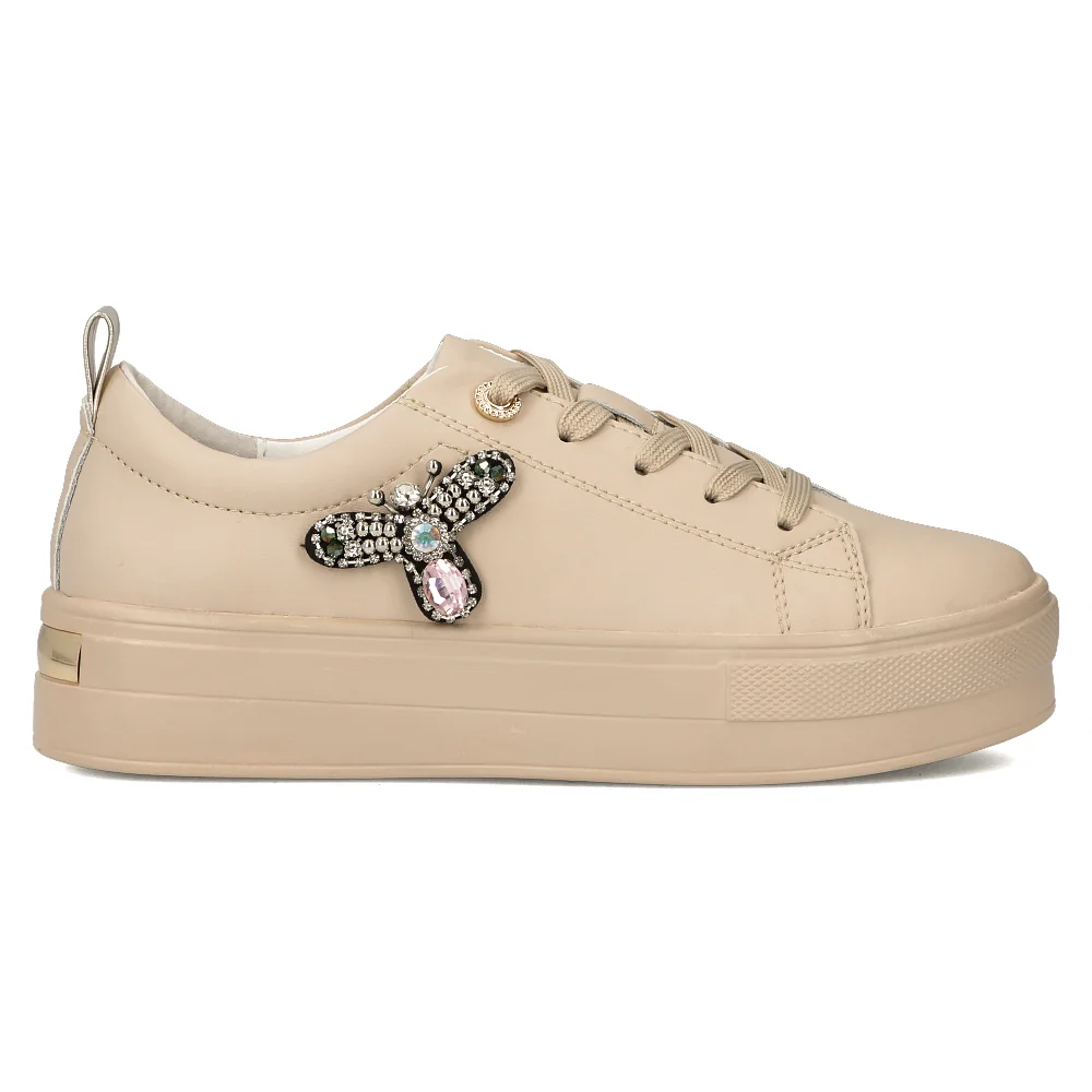 Leather sneakers Filippo DP6042/24 BE beige