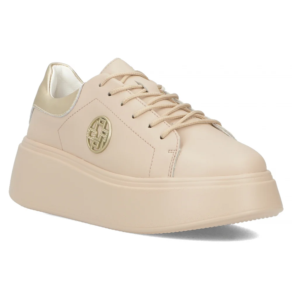 Leather sneakers Filippo DP6058/24 BE beige