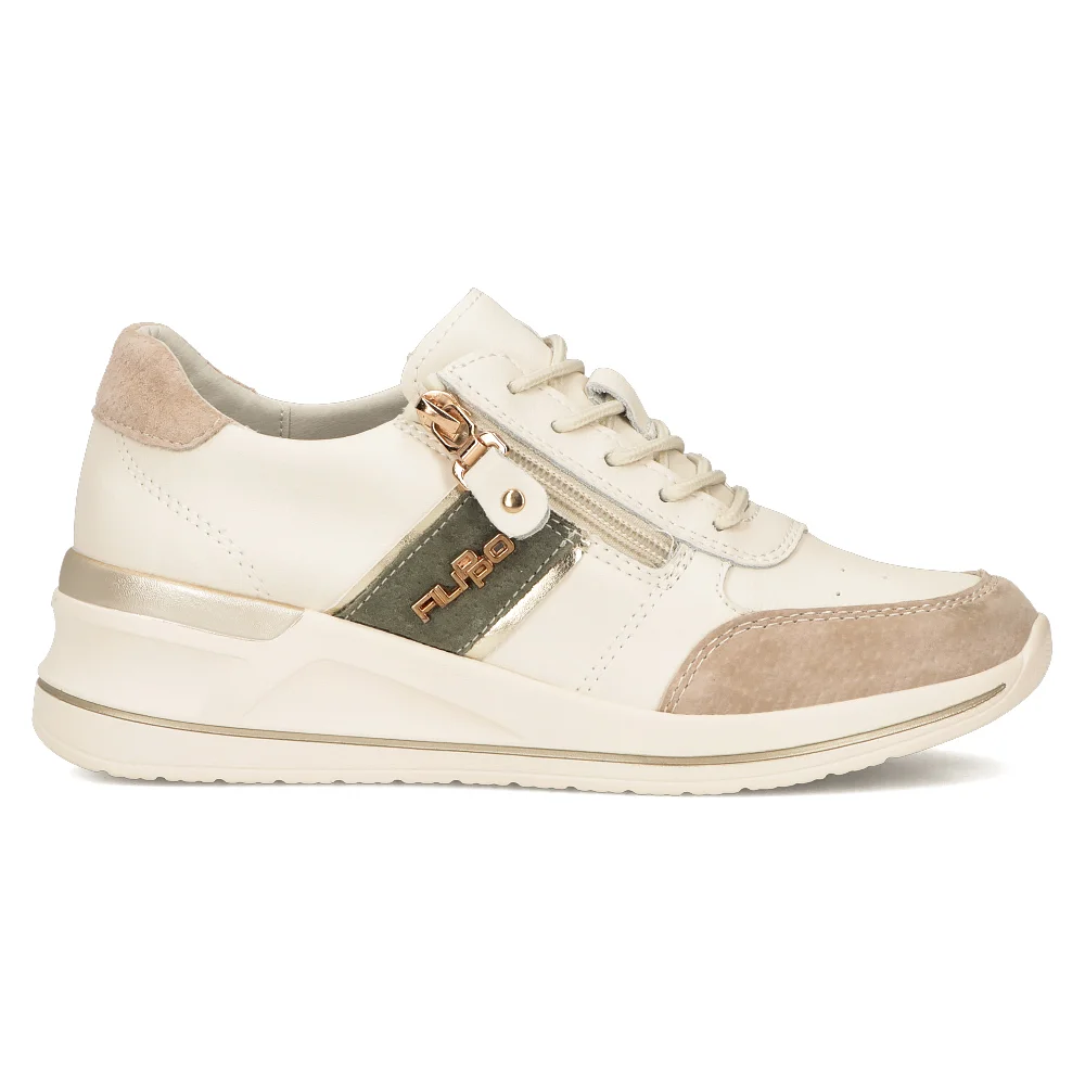 Leather sneakers Filippo DP6083/24 BE GE beige