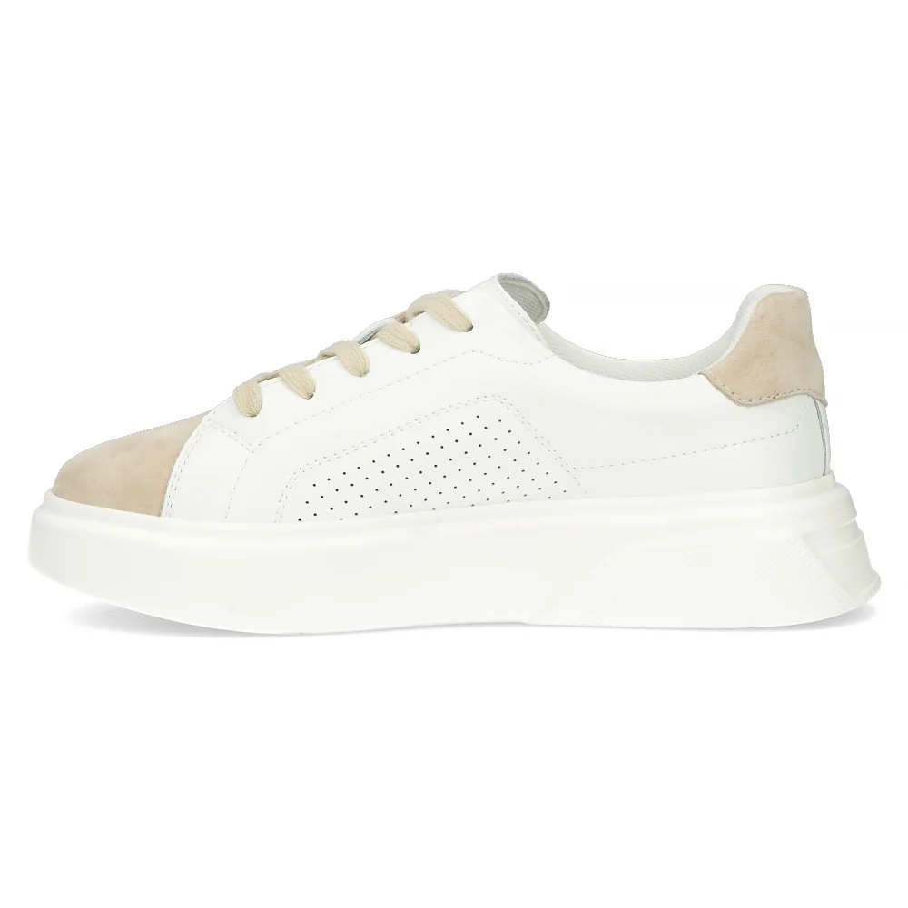 Leather sneakers Filippo DP6118/24 WH BEwhite