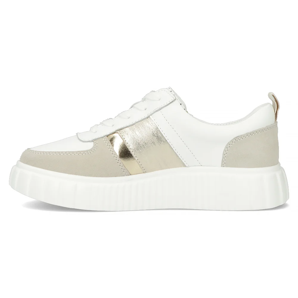 Leather sneakers Filippo DP6121/24 WH white