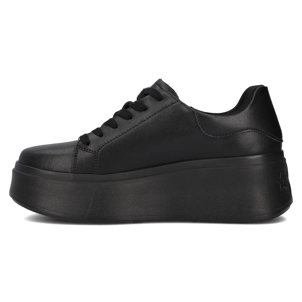 Leather sneakers Filippo DP6207/24 BK black