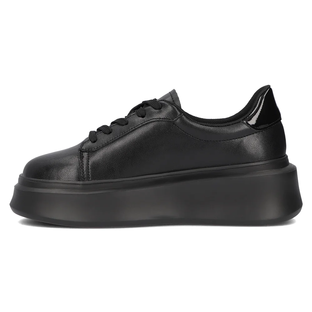 Leather sneakers Filippo DP6300/24 BK black