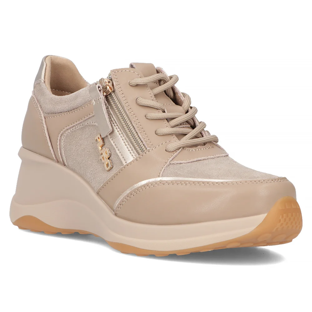 Leather sneakers Filippo DP6434/24 TP taupe