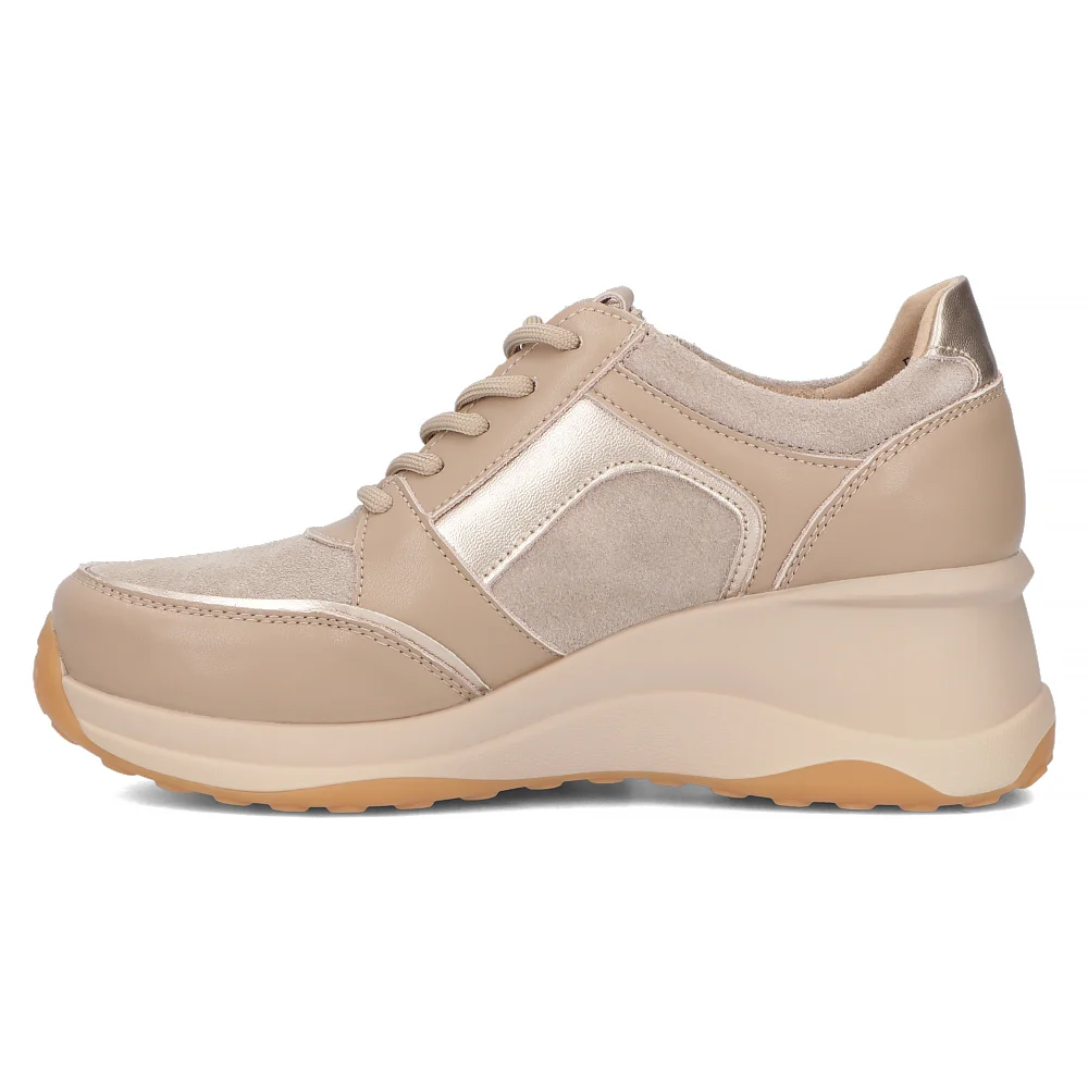 Leather sneakers Filippo DP6434/24 TP taupe