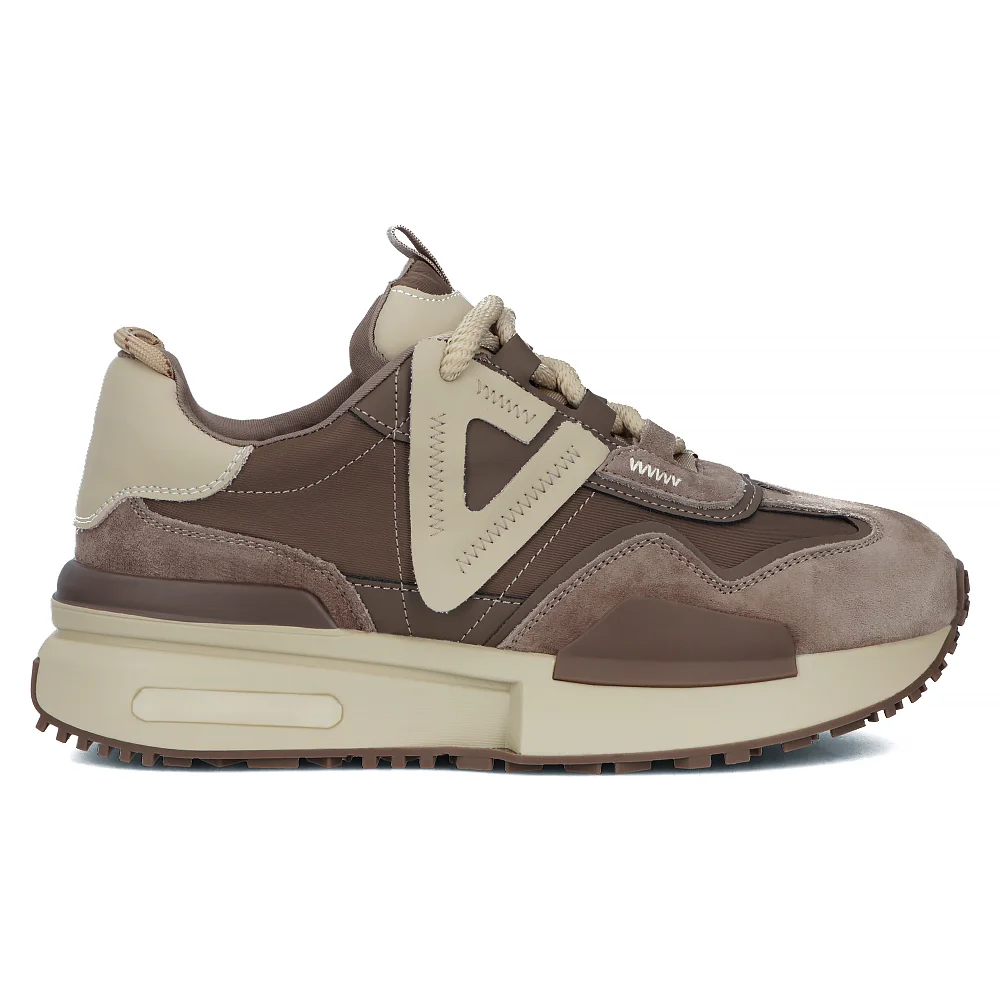 Leather sneakers Filippo DP6523/24 BE brown