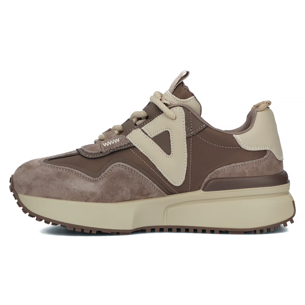 Leather sneakers Filippo DP6523/24 BE brown