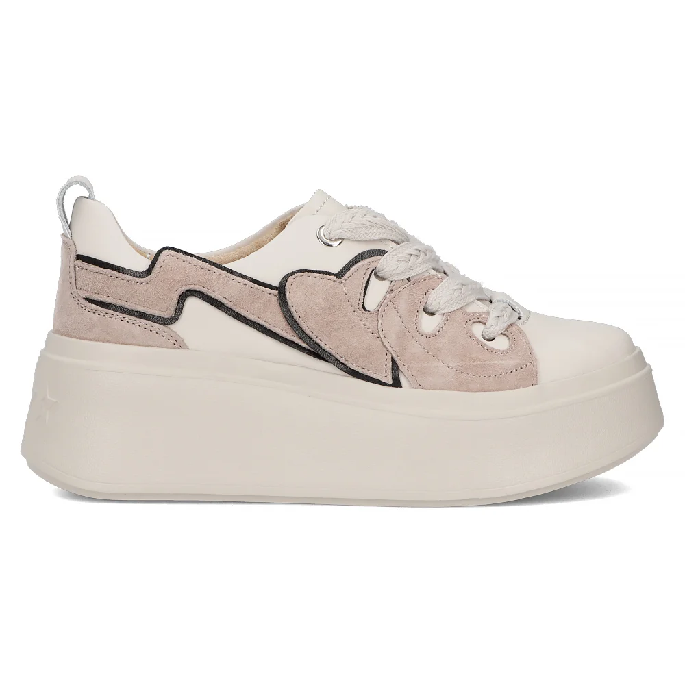 Leather sneakers Filippo DP6684/24 BE beige