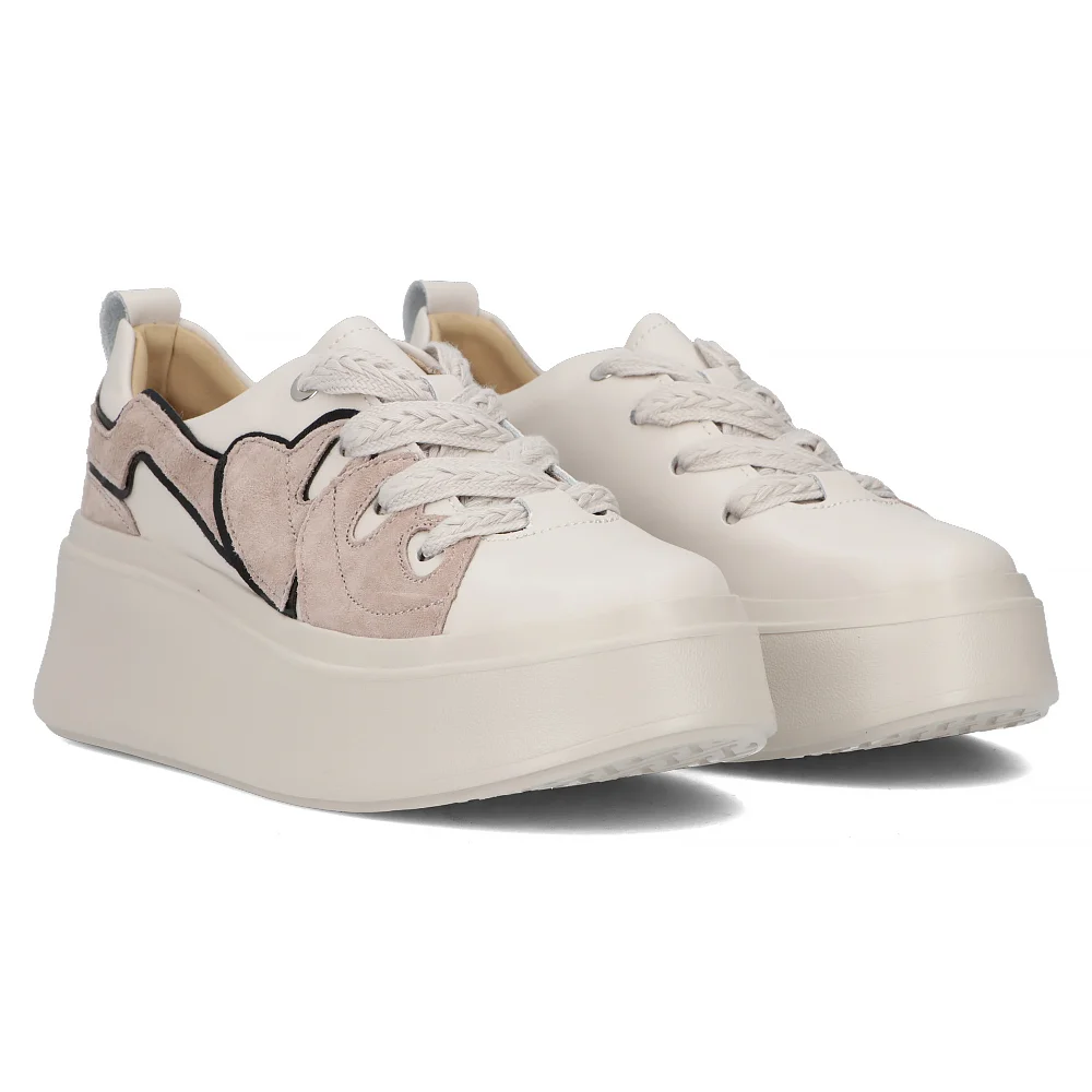 Leather sneakers Filippo DP6684/24 BE beige