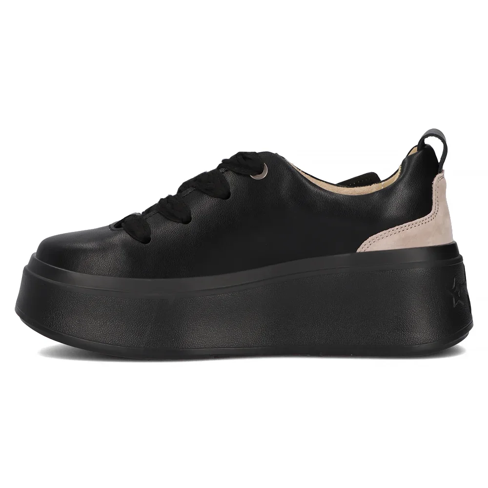 Leather sneakers Filippo DP6684/24 BK black