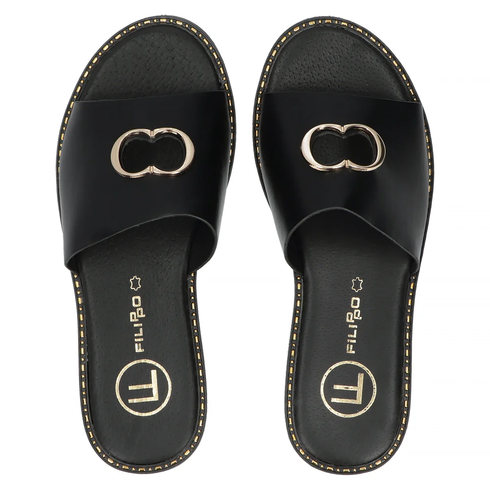 Slippers Filippo DK6216/24 BK black